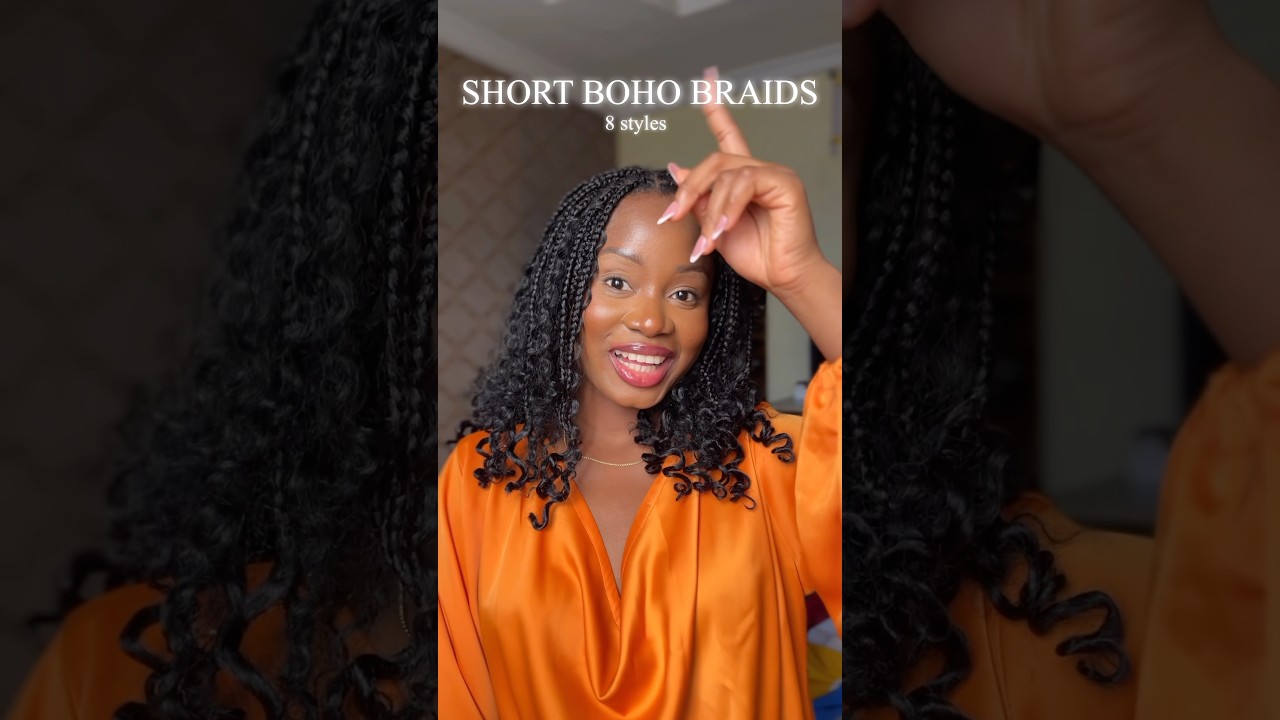 How to style short boho braids 