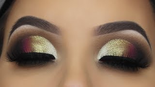 THANKS GIVING MAKEUP (Golden Smokey Cut Crease Tutorial) THANKS GIVING MAKEUP (Golden Smokey Cut Crease Tutorial)