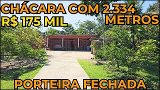 (VENDIDO) R$ 175 MIL CHÁCARA NA PRAIA DE ITANHAÉM COM 2334 METROS E 3 DORMITÓRIOS LITORAL SUL SP