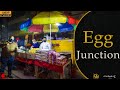 Chicken cheese kulcha omelette at egg junction  3 am wali food market