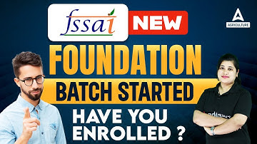 FSSAI 2023 | FSSAI Foundation Batch Started!! | Have You Enrolled? | Complete Details | By Heena Mam