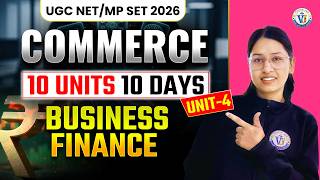 MP SET Commerce | MP SET Business Finance Questions| Unit-4  | Vision JRF | Commerce By Saroj Mam