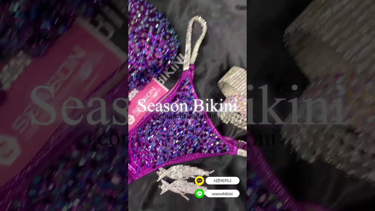 大会用ビキニ Victory violet_P1 ・パープルフィットネスビキニ