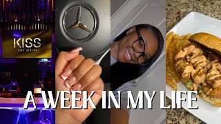 A week in my life | I got clip ins, Kiss Dallas, cooked shrimp po’ boy, valentines nails, new intro