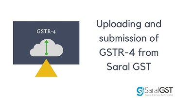 GSTR-4: How to Upload and Submit the returns with Saral GST