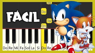 Menu Opciones Sonic 2  Tutorial De Piano Fcil  Easy Piano