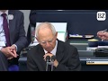 Wolfgang Schäuble rügt AfD für inszenierte Schweigeminute