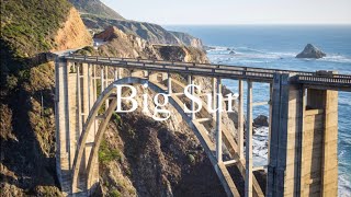 4K Aerial view BIG SUR, California