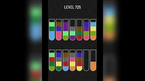 Water sort puzzle level 725