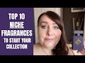 TOP 10 NICHE FRAGRANCES TO START YOUR COLLECTION | BEST NICHE FRAGRANCES | PERFUME COLLECTION 2021