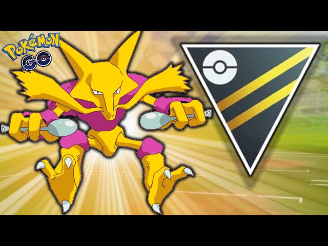 Pokemon Alakazam legacy Counter + 3 MOVES GO ULTRA LEAGUE 2500CP Abra  evolution