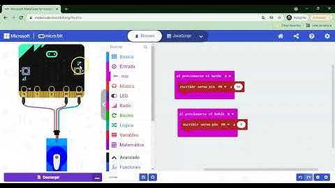 Utilización del servomotor con la Micro:bit
