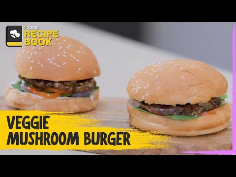 Veggie Mushroom Burger | How to Make Mushroom Burger | Recipe book | The Foodie hqdefault
