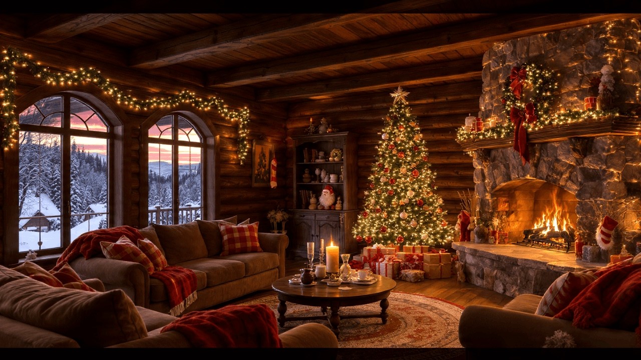 Smooth Cozy Fireplace Jazz for Work & Productivity | Calm Instrumental Study Ambience