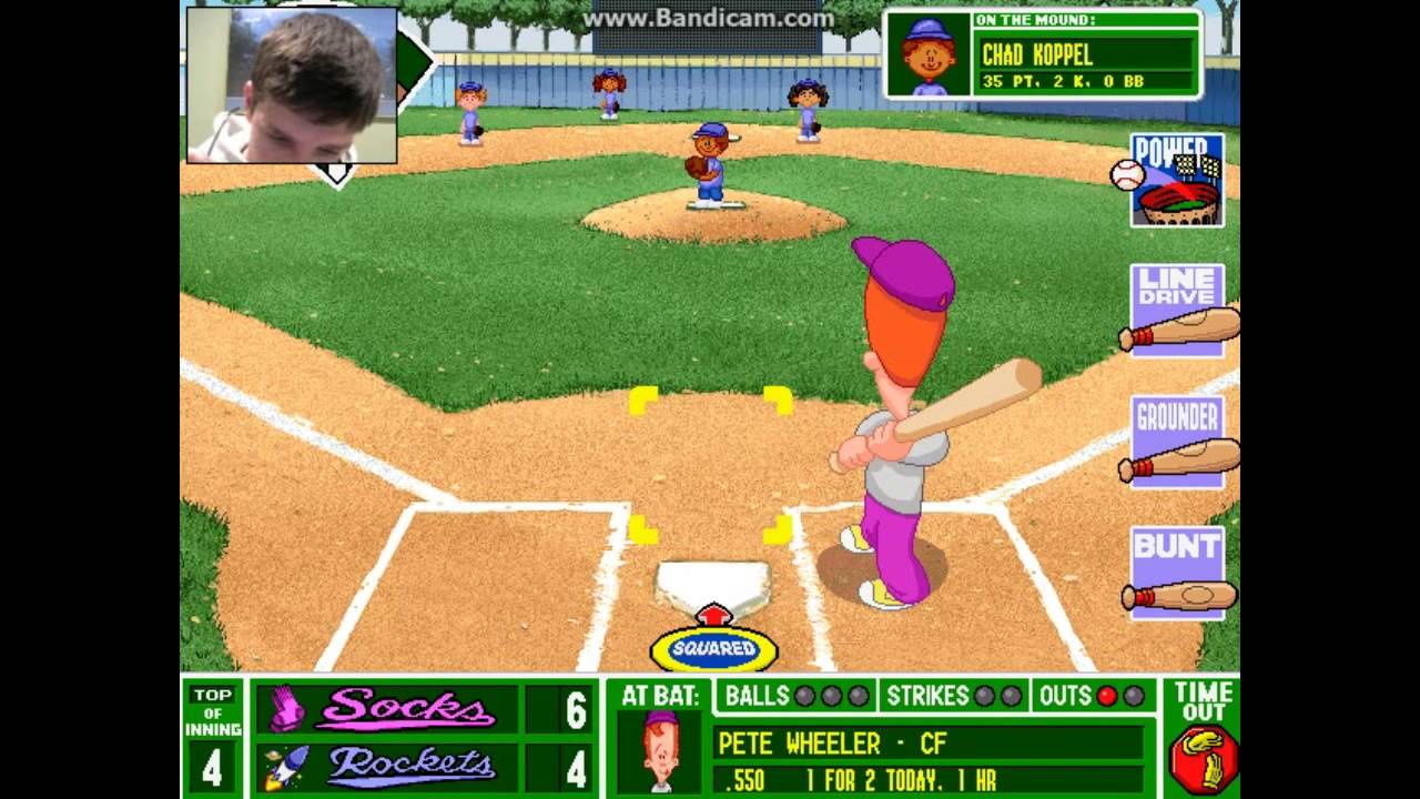 Lets Play Backyard Baseball Part 11 ALUMINUM POWER BAT YouTube