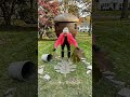 Installing Lighted Oak Leaf Concrete Stepping Stones for Garden Path