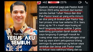 Kanker aku di Sembuhkan TUHAN YESUS melalui Air Doa yang di Berkati melalui Pelayanan live streaming