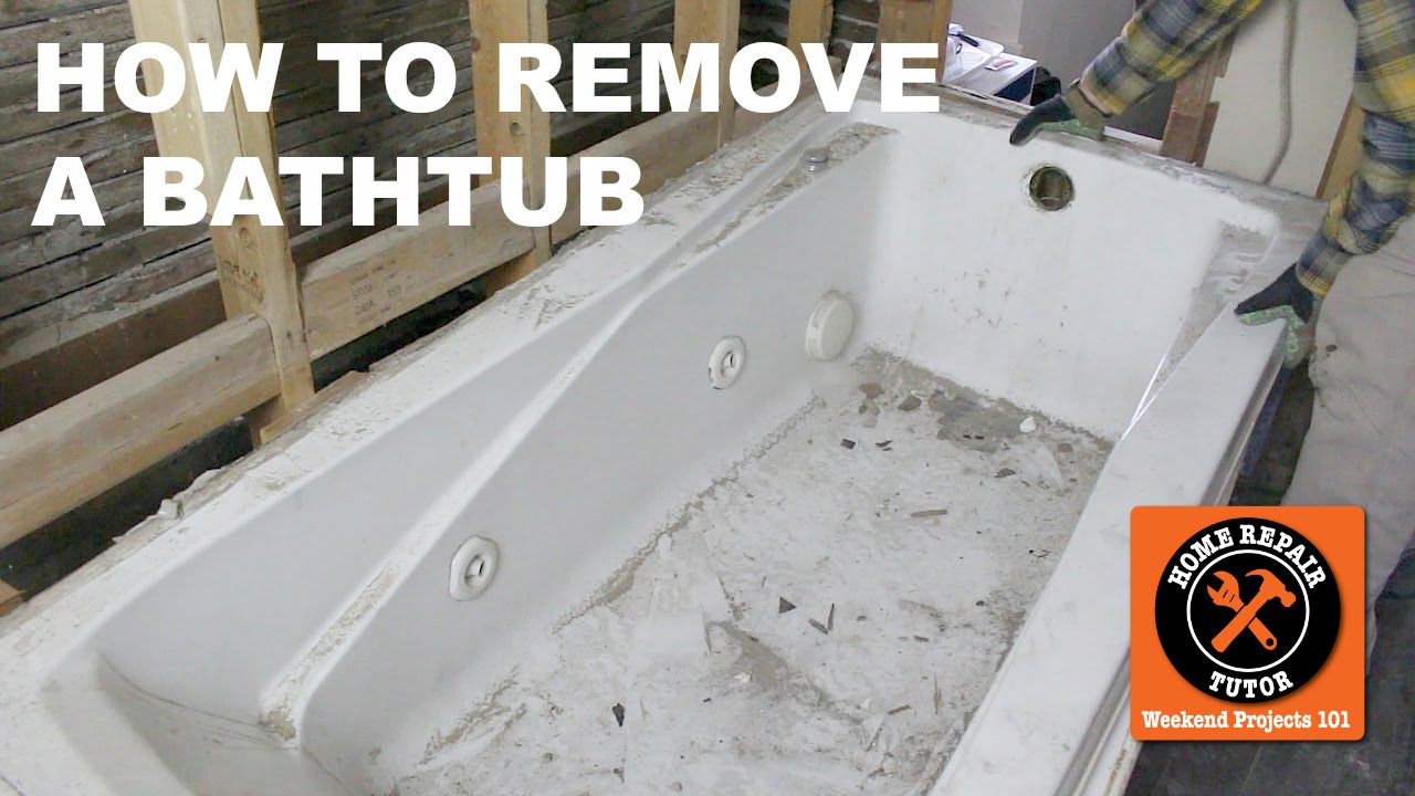 How To Remove A Bathtub Safely Step, How To Cut Out A Steel Bathtub