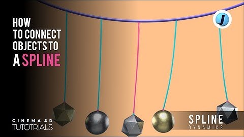Cinema 4D: How to connect Objects to Spline || Spline Dynamics