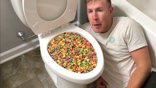 Eating JUNK FOOD out of the Toilet