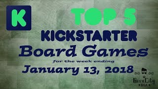 Top 5 Kickstarter Board Games for the Week Ending January 13, 2018