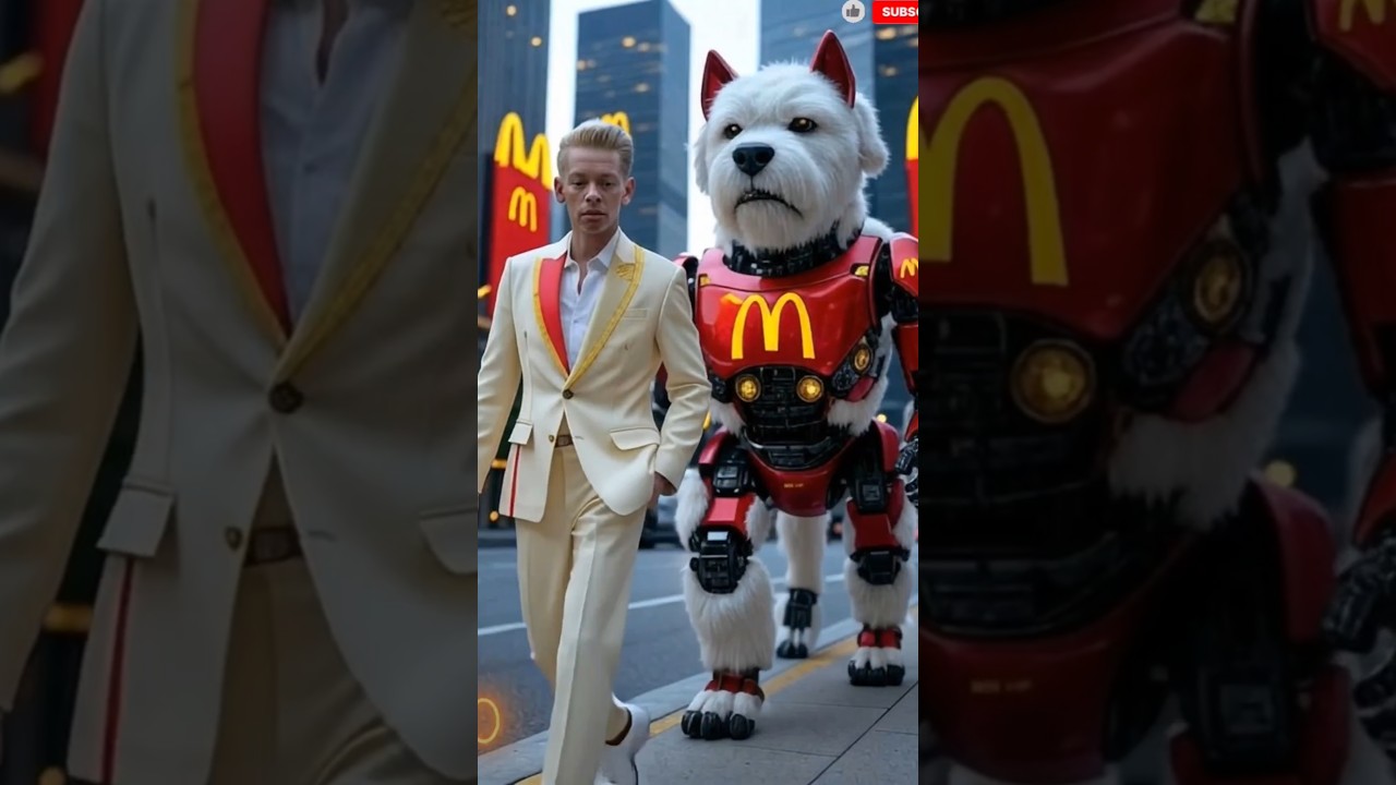 👉McDonald's Mascot with Stylish Companion 
