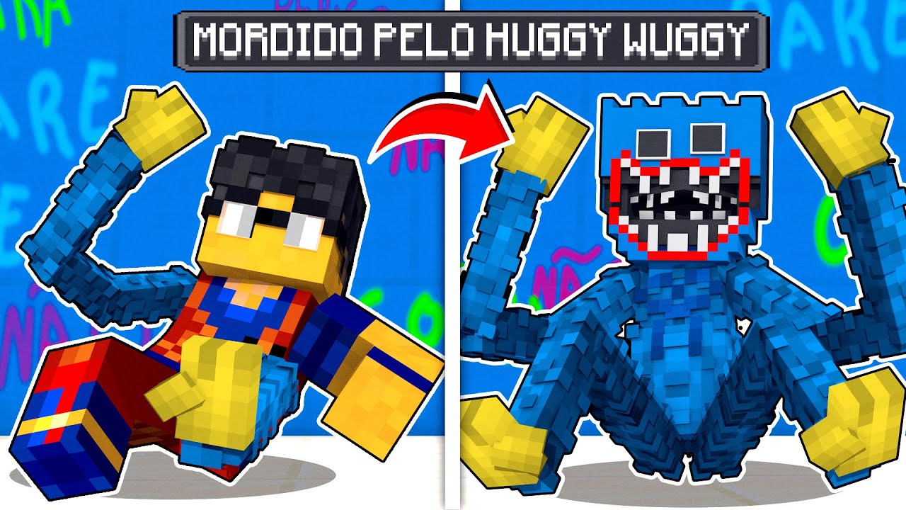 PIETRINHO FOI MORDIDO PELO HUGGY no minecraft