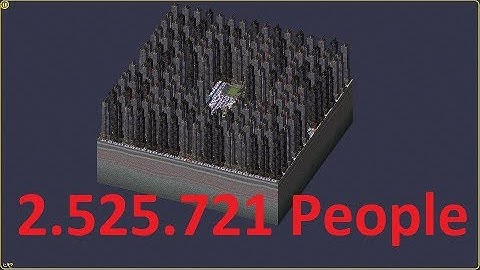 SimCity4 World Record: highest Population in a small City