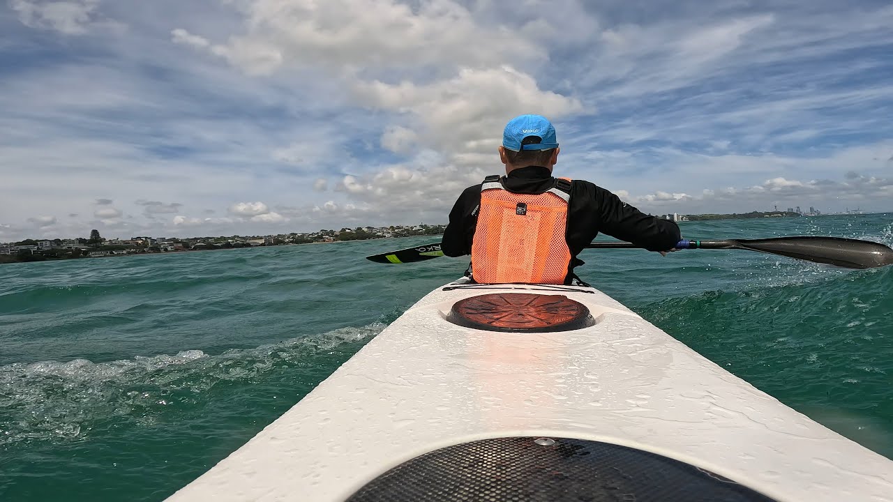 Very nice downwind from Ladies beach! NK Breeze surfski
