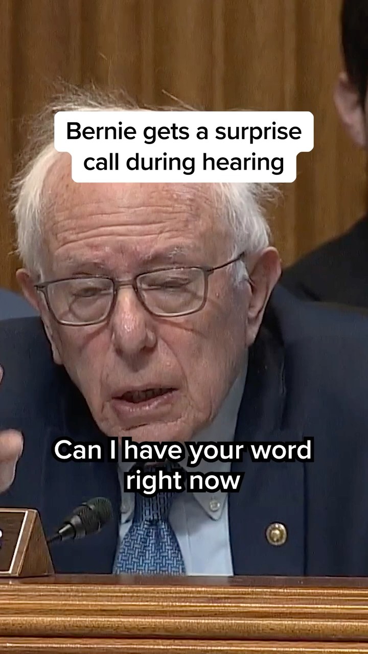 Bernie gets a surprise call during hearing