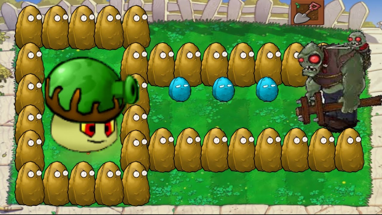 99 Fume Shroom vs 999 Giga Gargantuar - Plants vs Zombies Hack - YouTube