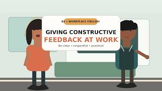 Giving Constructive Feedback at Work | B2 English Conversation
