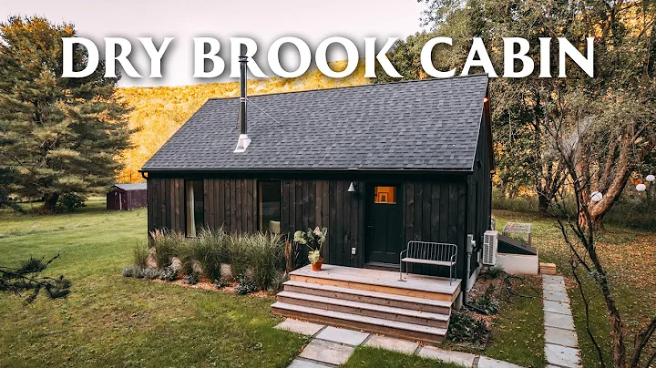 Scandinavian Dry Brook Cabin Airbnb! // Modern Cabin on the River FULL TOUR!