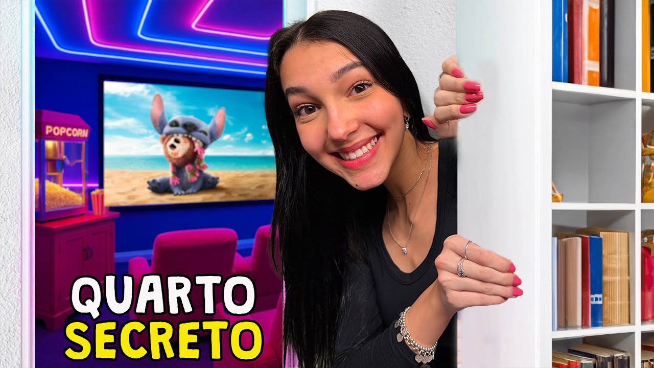 CONSTRUI UM QUARTO SECRETO DE CINEMA DO STITCH