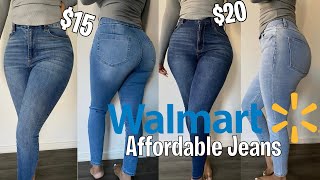 THE BEST WALMART JEANS | TRY ON HAUL CURVY  *very affordable*