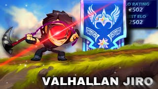 Destroying VALHALLANS with JIRO | Brawlhalla Ranked 1v1