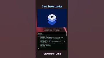 Card Stack Loader using CSS #shorts #loading #css #animation  #coding