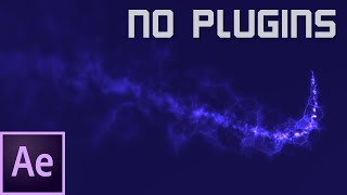 After Effects Magic Particles Trail Tutorial. No Plugins.