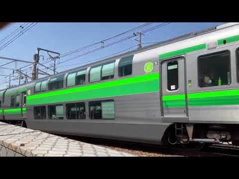 【意外と良かった】湘南新宿ライン（E233系3000番台）のオレンジ色を黄緑色にしたら悪くなかった。【動くうそ電】