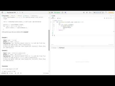 26. Remove Duplicates from Sorted Array |  LeetCode   | Python