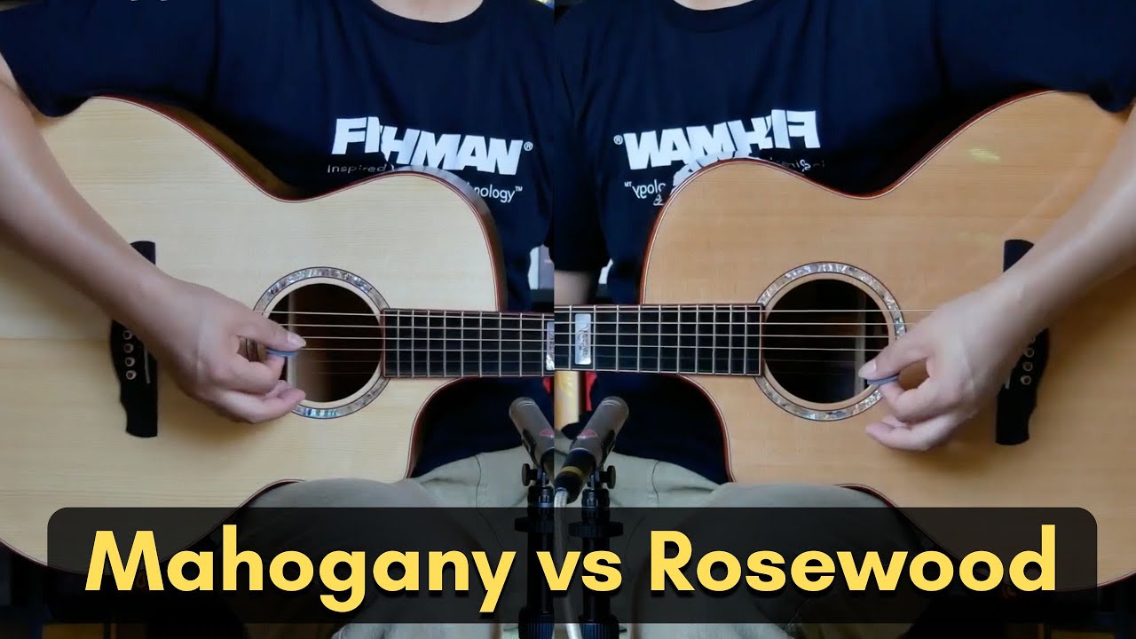 เปรียบเทียบเสียงไม้หลัง Mahogany vs Rosewood YouTube