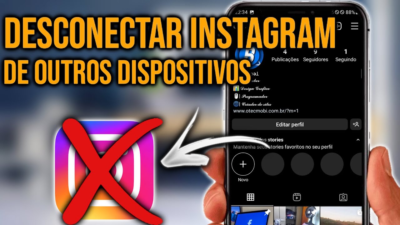 Como desconectar o Instagram de outros dispositivos - YouTube