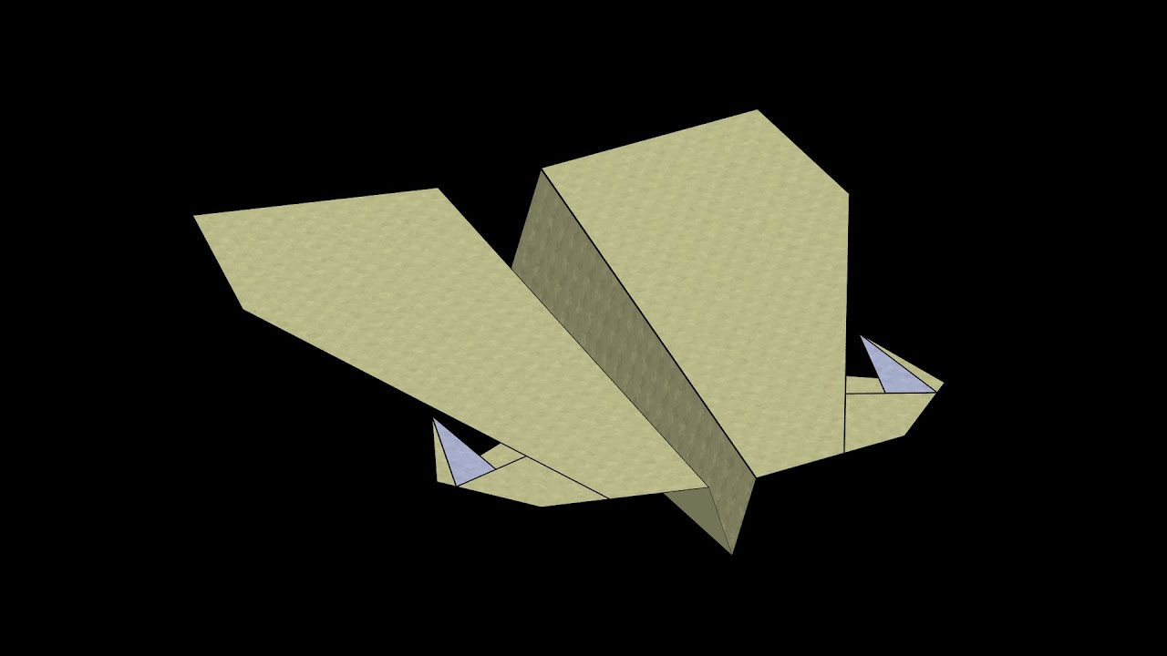 Falcon Paper Airplane: 3D Folding - YouTube
