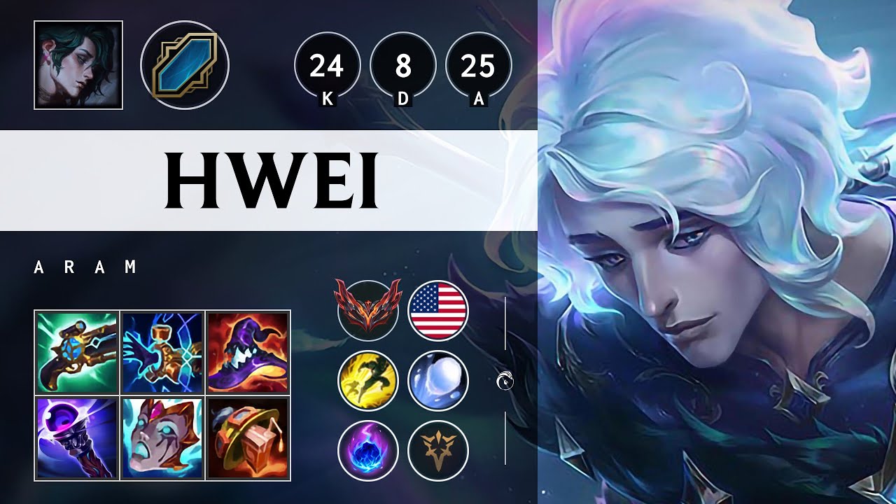 Hwei ARAM: Triple Kill, Dominating - NA Grandmaster Patch 14.15