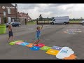 En France à Hem– Jeux interactifs pour des enfants réalisés avec matériau thermocollé préfabriqué