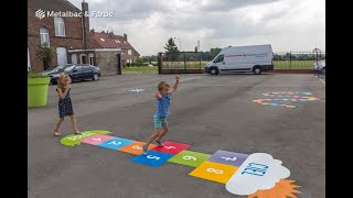 En France à Hem– Jeux interactifs pour des enfants réalisés avec matériau thermocollé préfabriqué