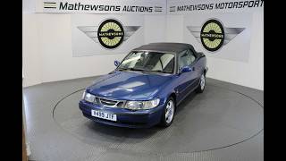 1999 SAAB 9-3 SE TURBO | Mathewsons Classic Cars | Auction: 29, 30, & 31 July 2026