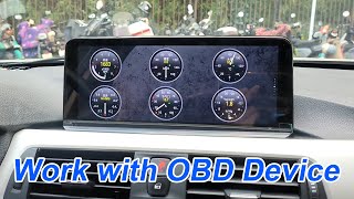 PEMP Android Screen support the OBD device by bluetooth