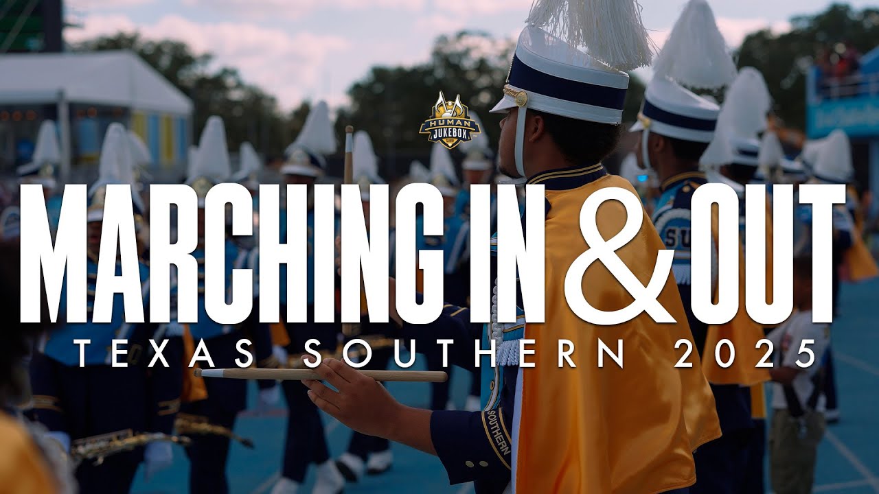 Southern University Human Jukebox | Marching In & Out | Texas Southern 2025