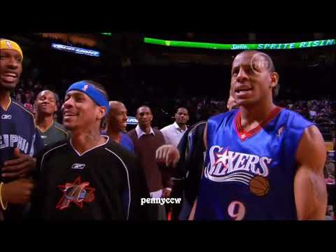 Ten Random Plays between Allen Iverson and Andre Iguodala